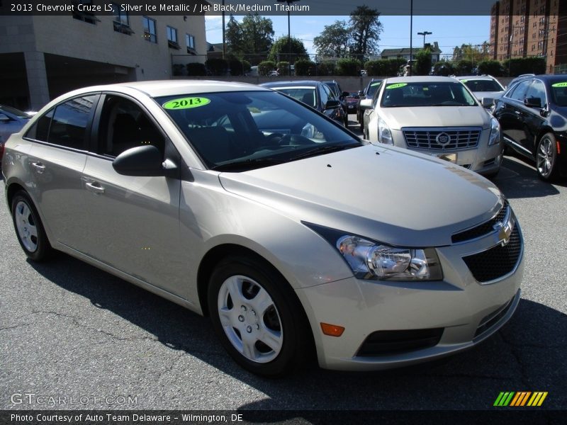 Silver Ice Metallic / Jet Black/Medium Titanium 2013 Chevrolet Cruze LS