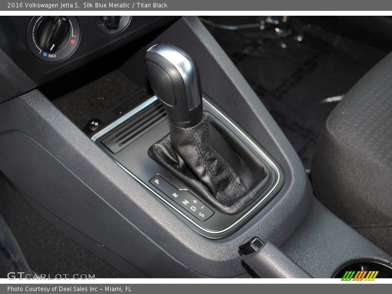 Silk Blue Metallic / Titan Black 2016 Volkswagen Jetta S