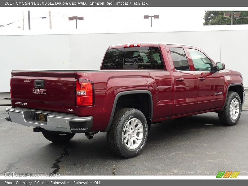 Crimson Red Tintcoat / Jet Black 2017 GMC Sierra 1500 SLE Double Cab 4WD