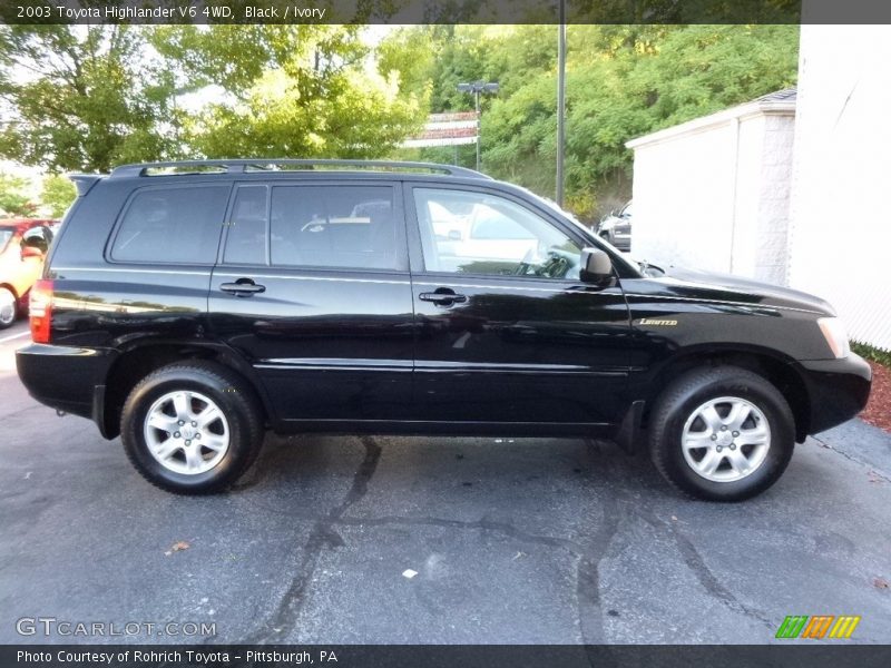 Black / Ivory 2003 Toyota Highlander V6 4WD