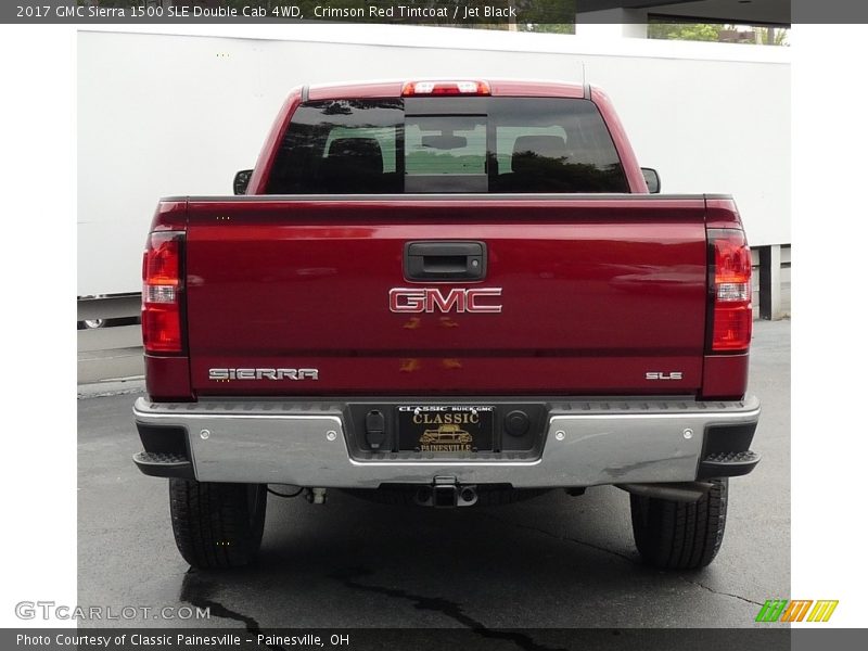Crimson Red Tintcoat / Jet Black 2017 GMC Sierra 1500 SLE Double Cab 4WD