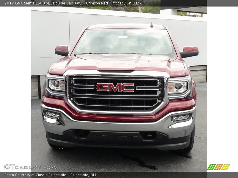 Crimson Red Tintcoat / Jet Black 2017 GMC Sierra 1500 SLE Double Cab 4WD