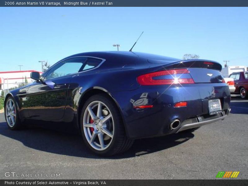 Midnight Blue / Kestrel Tan 2006 Aston Martin V8 Vantage