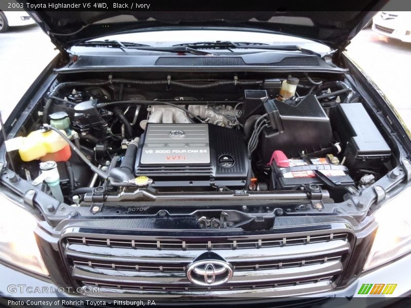 Black / Ivory 2003 Toyota Highlander V6 4WD