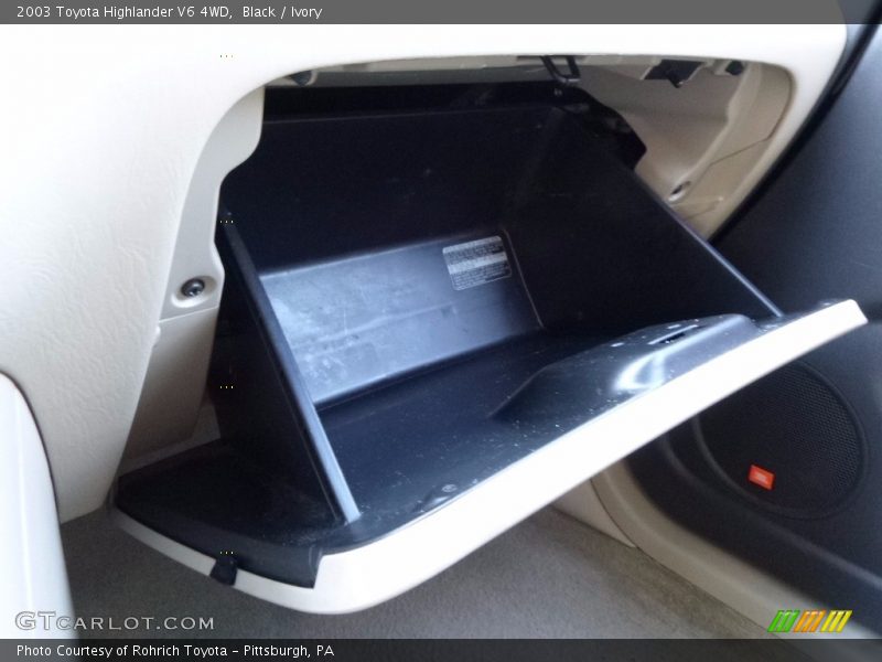 Black / Ivory 2003 Toyota Highlander V6 4WD