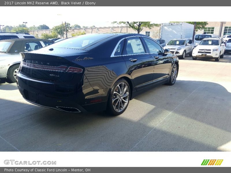 Black Velvet / Ebony 2017 Lincoln MKZ Reserve AWD