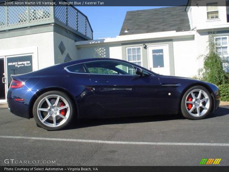 Midnight Blue / Kestrel Tan 2006 Aston Martin V8 Vantage