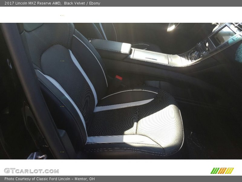 Front Seat of 2017 MKZ Reserve AWD