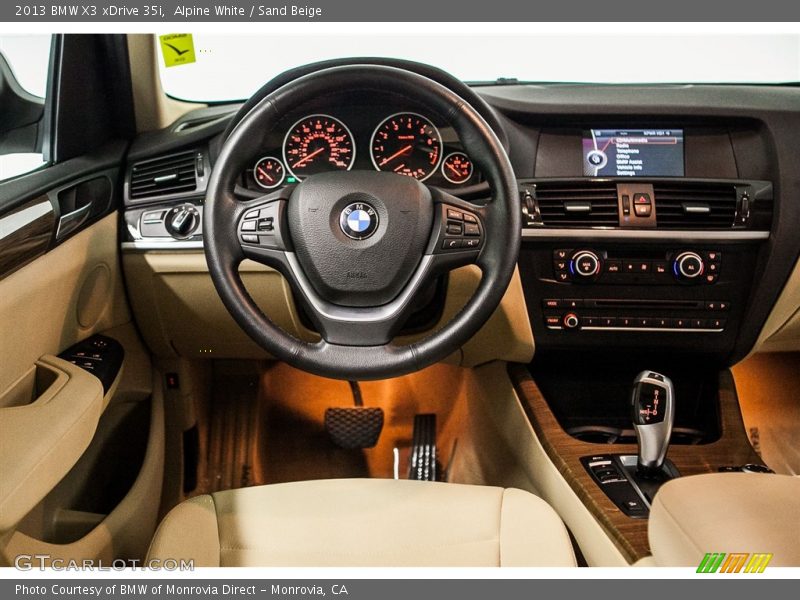 Alpine White / Sand Beige 2013 BMW X3 xDrive 35i
