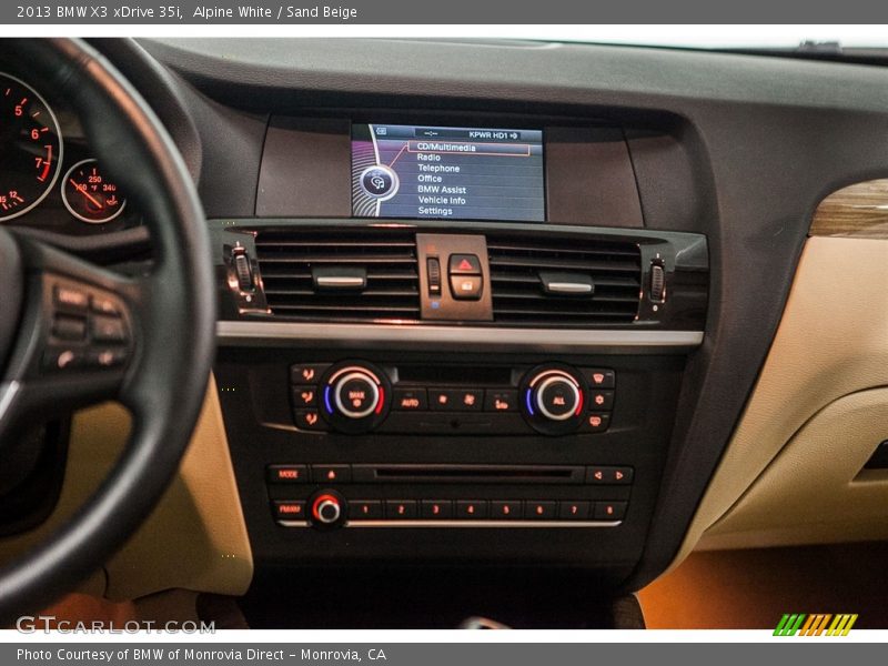 Alpine White / Sand Beige 2013 BMW X3 xDrive 35i