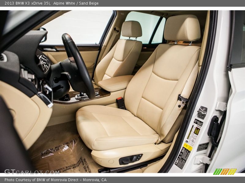 Alpine White / Sand Beige 2013 BMW X3 xDrive 35i