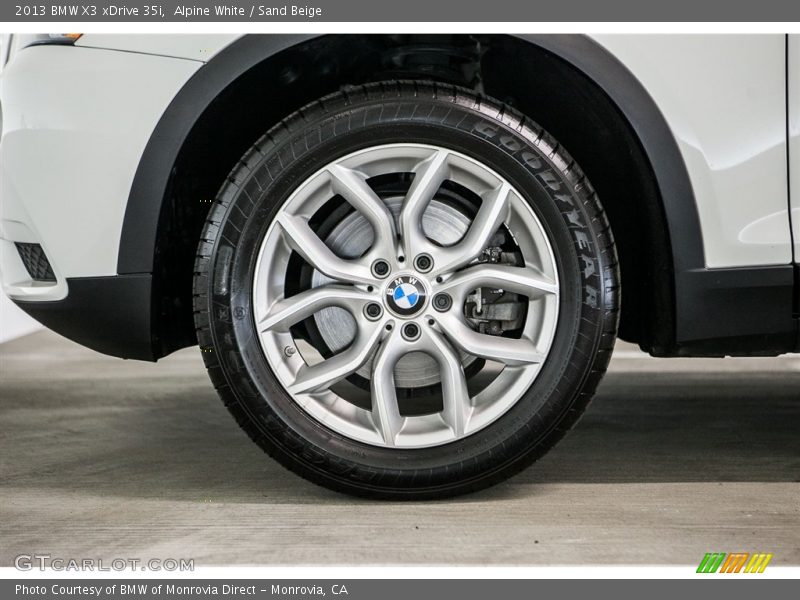 Alpine White / Sand Beige 2013 BMW X3 xDrive 35i