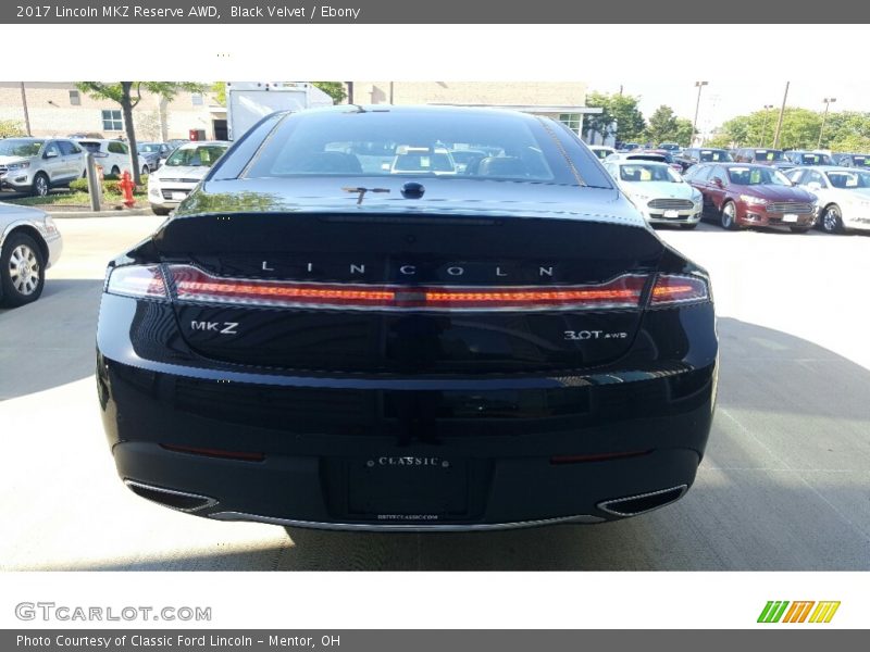 Black Velvet / Ebony 2017 Lincoln MKZ Reserve AWD