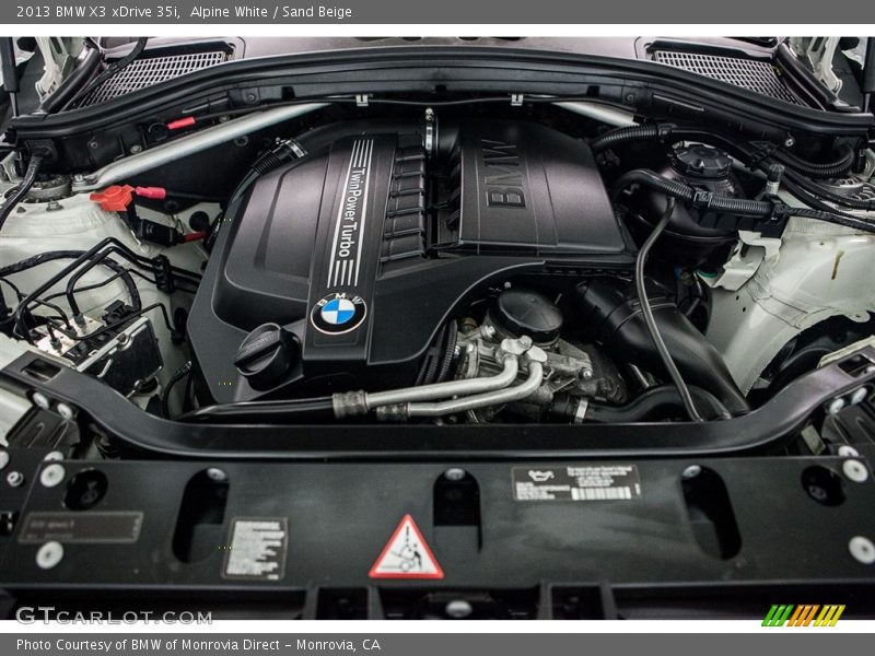 Alpine White / Sand Beige 2013 BMW X3 xDrive 35i