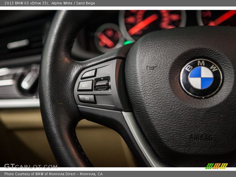 Alpine White / Sand Beige 2013 BMW X3 xDrive 35i