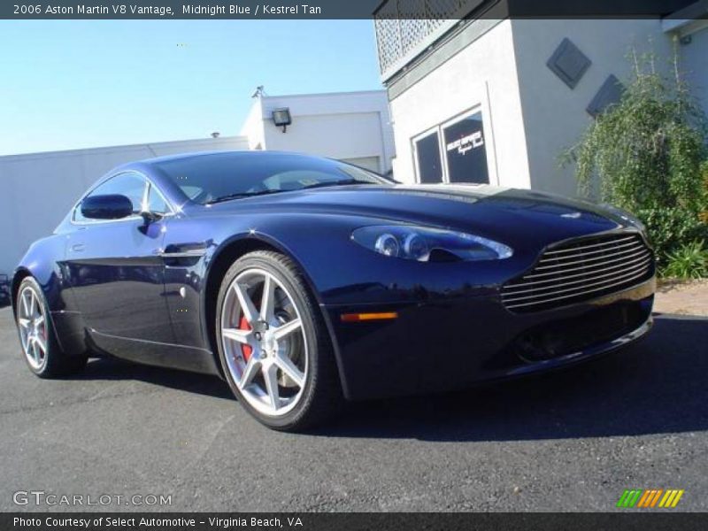Midnight Blue / Kestrel Tan 2006 Aston Martin V8 Vantage