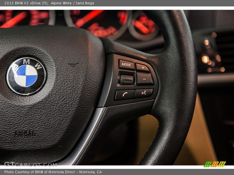 Alpine White / Sand Beige 2013 BMW X3 xDrive 35i