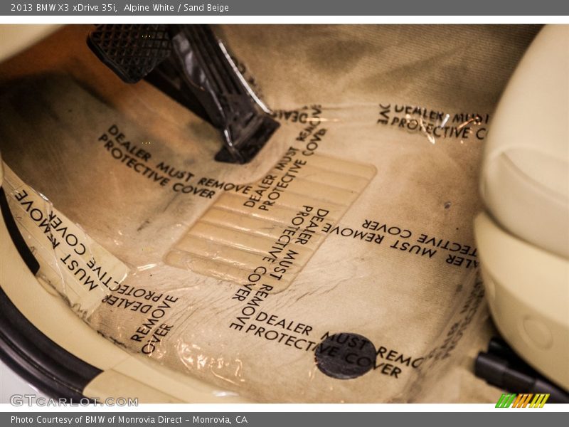 Alpine White / Sand Beige 2013 BMW X3 xDrive 35i