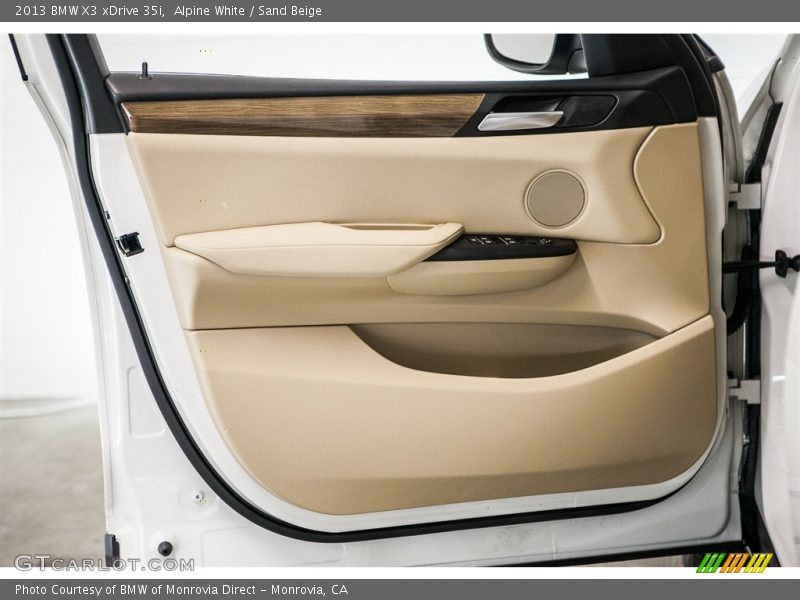 Alpine White / Sand Beige 2013 BMW X3 xDrive 35i