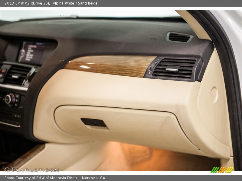 Alpine White / Sand Beige 2013 BMW X3 xDrive 35i