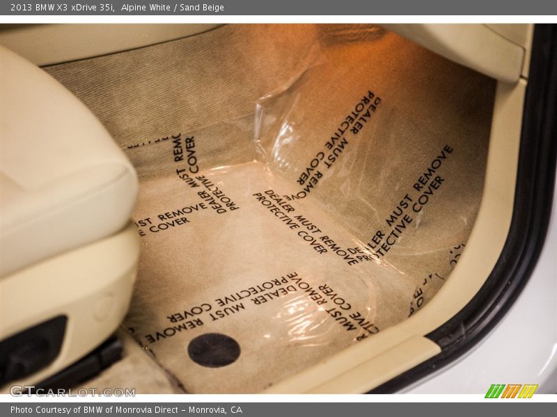 Alpine White / Sand Beige 2013 BMW X3 xDrive 35i
