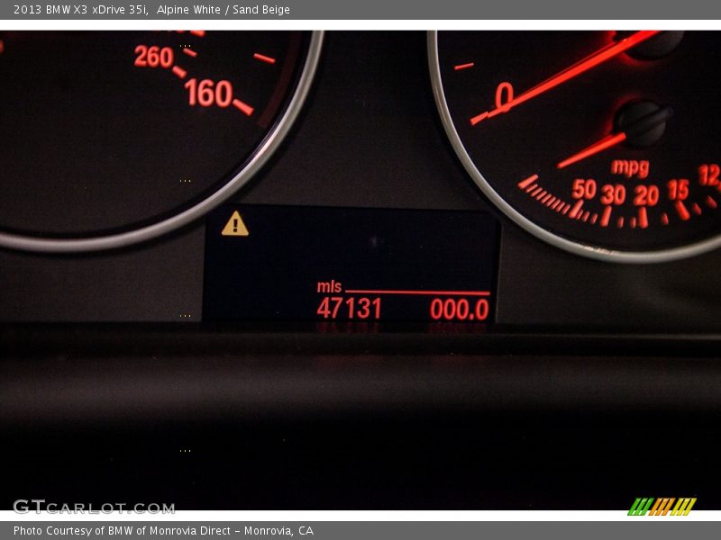 Alpine White / Sand Beige 2013 BMW X3 xDrive 35i