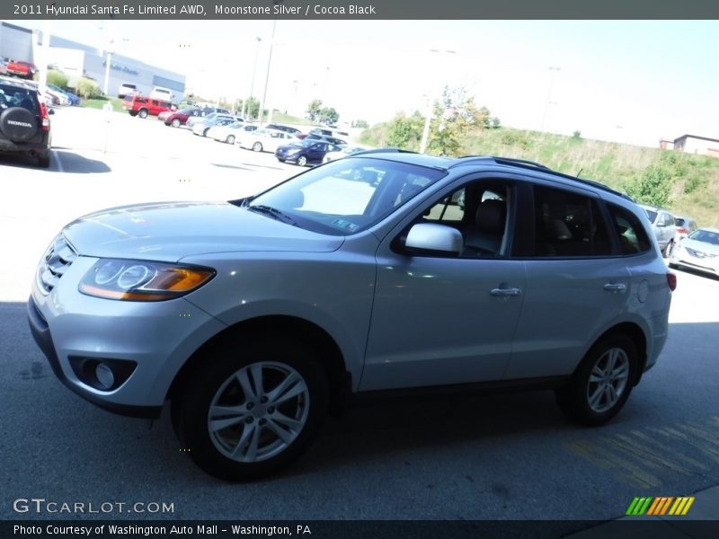Moonstone Silver / Cocoa Black 2011 Hyundai Santa Fe Limited AWD