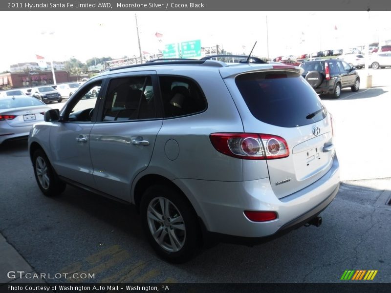 Moonstone Silver / Cocoa Black 2011 Hyundai Santa Fe Limited AWD