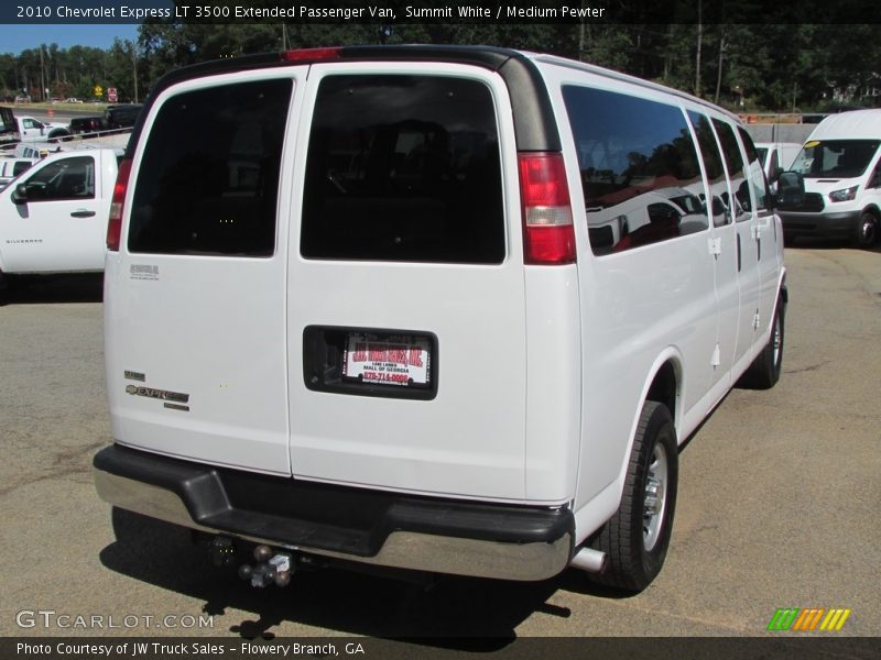 Summit White / Medium Pewter 2010 Chevrolet Express LT 3500 Extended Passenger Van