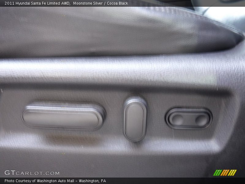 Moonstone Silver / Cocoa Black 2011 Hyundai Santa Fe Limited AWD