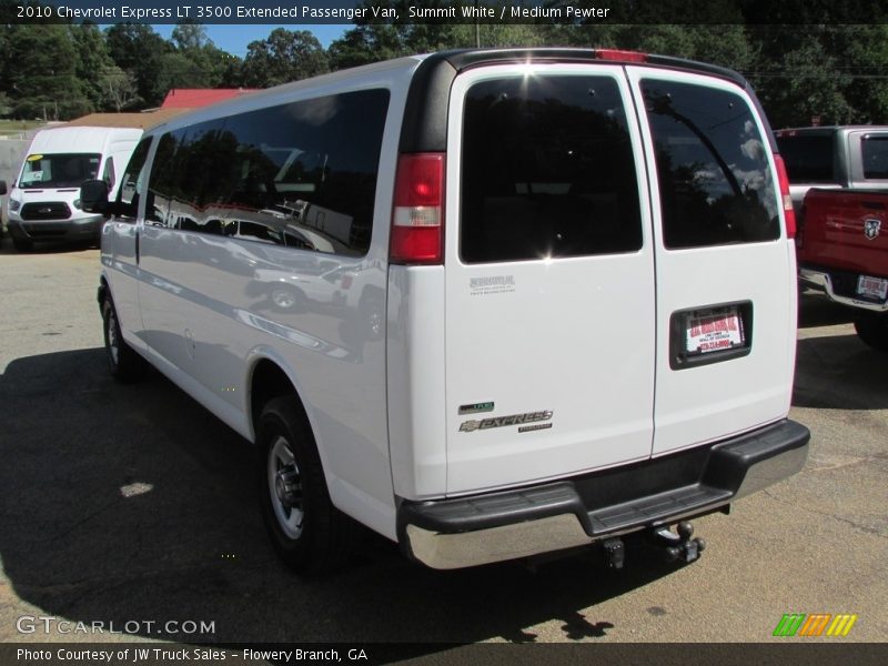 Summit White / Medium Pewter 2010 Chevrolet Express LT 3500 Extended Passenger Van