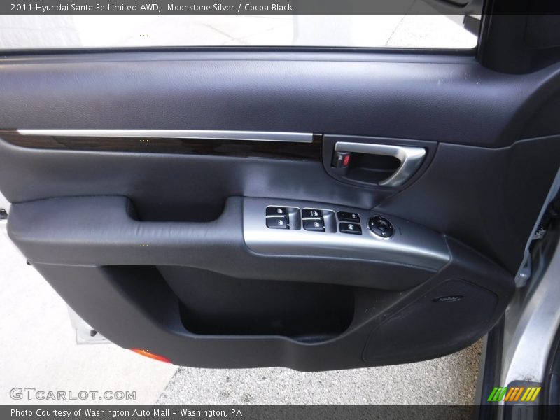 Moonstone Silver / Cocoa Black 2011 Hyundai Santa Fe Limited AWD