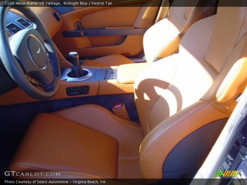 Midnight Blue / Kestrel Tan 2006 Aston Martin V8 Vantage