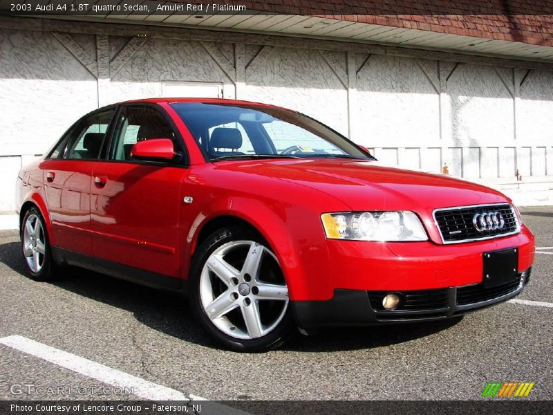 Amulet Red / Platinum 2003 Audi A4 1.8T quattro Sedan