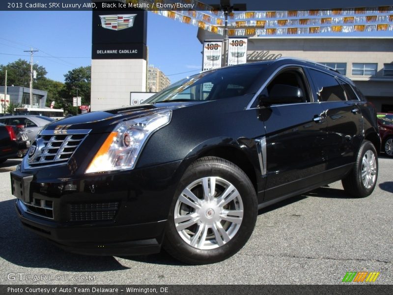 Black Ice Metallic / Ebony/Ebony 2013 Cadillac SRX Luxury AWD