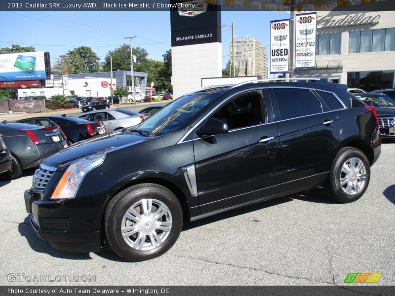 Black Ice Metallic / Ebony/Ebony 2013 Cadillac SRX Luxury AWD