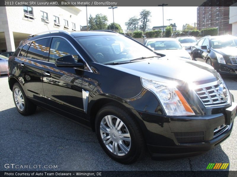 Black Ice Metallic / Ebony/Ebony 2013 Cadillac SRX Luxury AWD