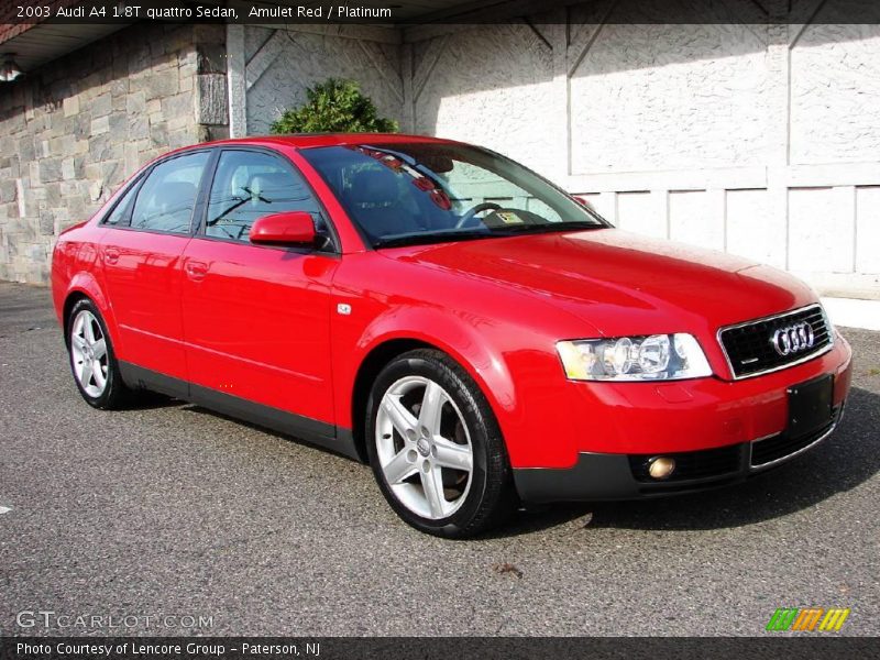 Amulet Red / Platinum 2003 Audi A4 1.8T quattro Sedan