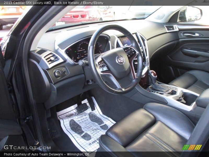 Black Ice Metallic / Ebony/Ebony 2013 Cadillac SRX Luxury AWD