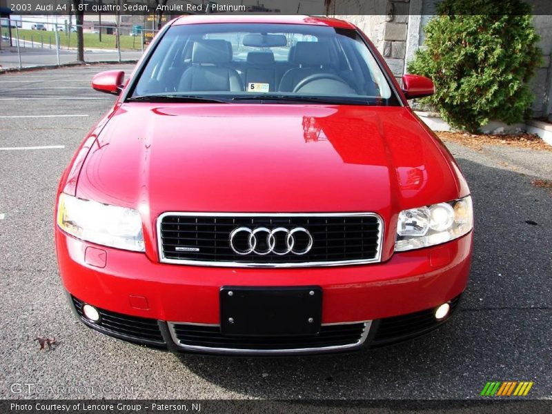 Amulet Red / Platinum 2003 Audi A4 1.8T quattro Sedan