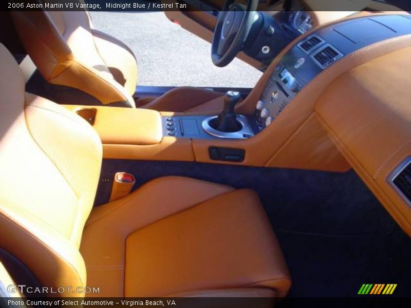Midnight Blue / Kestrel Tan 2006 Aston Martin V8 Vantage
