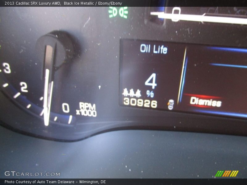 Black Ice Metallic / Ebony/Ebony 2013 Cadillac SRX Luxury AWD
