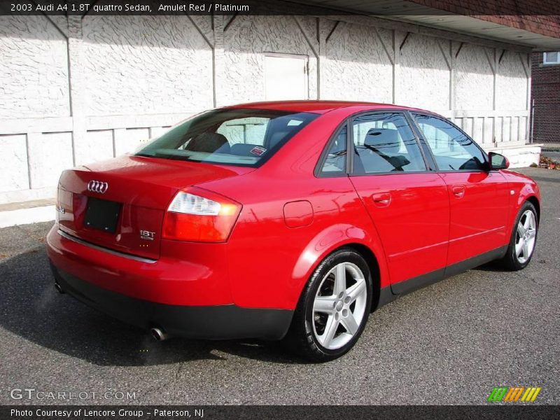 Amulet Red / Platinum 2003 Audi A4 1.8T quattro Sedan