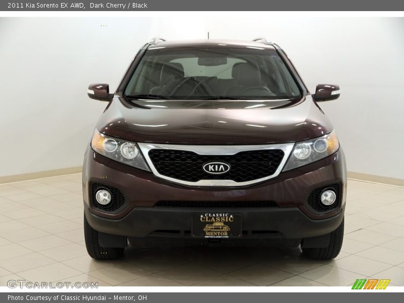 Dark Cherry / Black 2011 Kia Sorento EX AWD