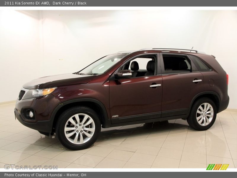 Dark Cherry / Black 2011 Kia Sorento EX AWD