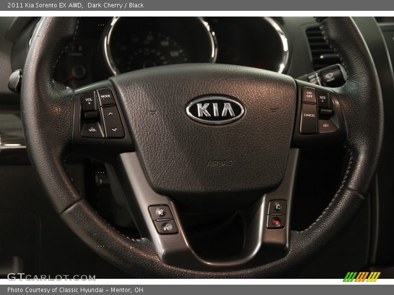 Dark Cherry / Black 2011 Kia Sorento EX AWD