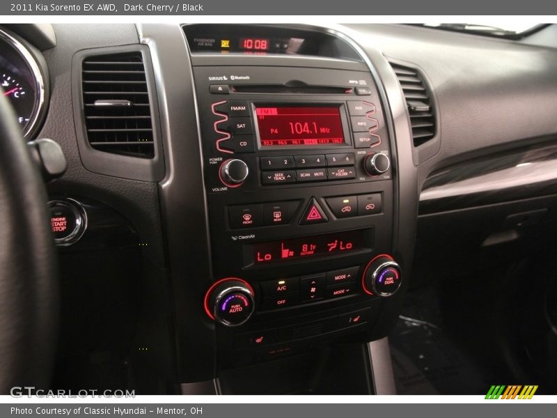 Dark Cherry / Black 2011 Kia Sorento EX AWD