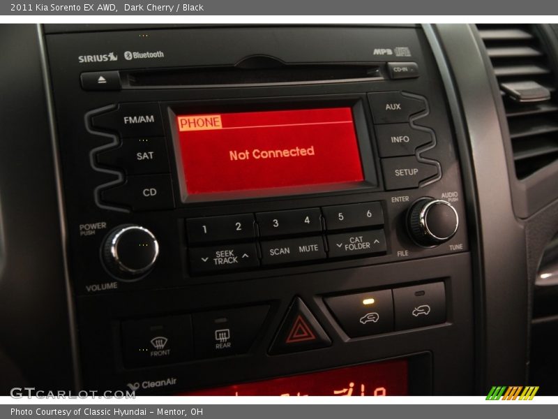 Dark Cherry / Black 2011 Kia Sorento EX AWD