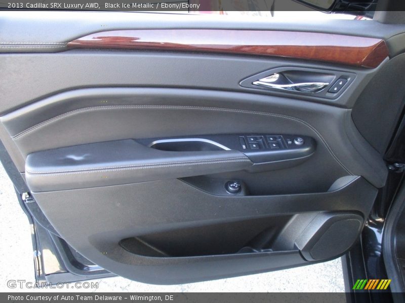 Black Ice Metallic / Ebony/Ebony 2013 Cadillac SRX Luxury AWD