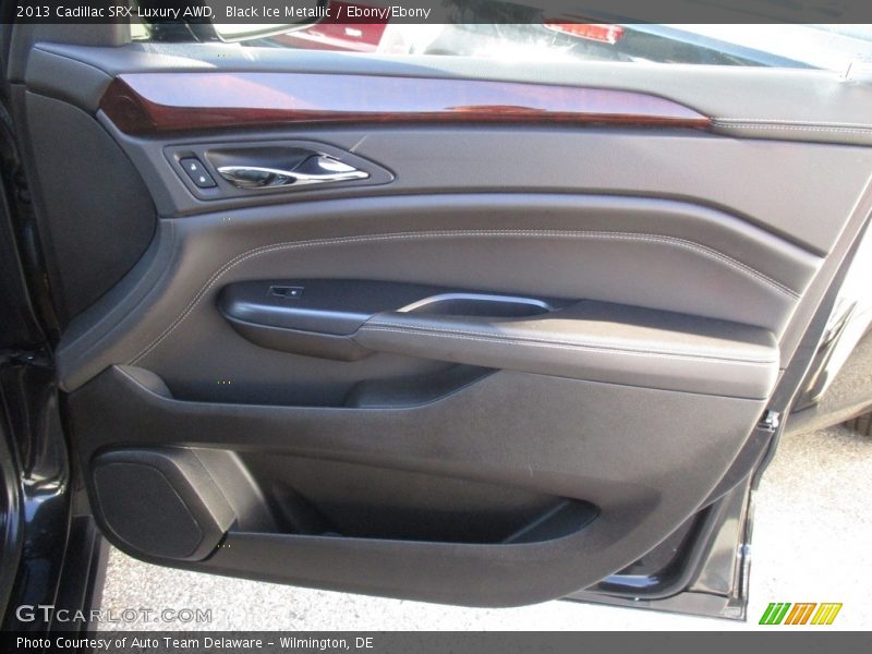 Black Ice Metallic / Ebony/Ebony 2013 Cadillac SRX Luxury AWD